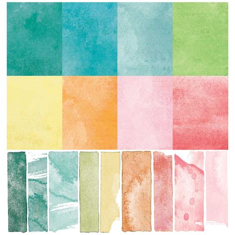 12x12 Sherbet Solids Pack 49 And Market