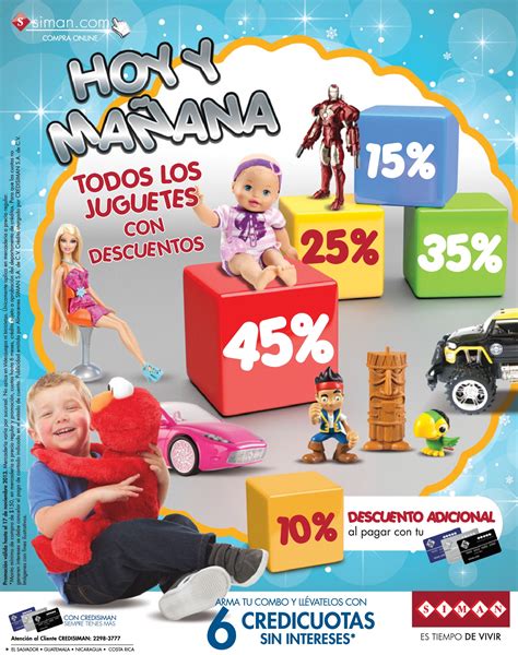 SIMAN hoy y mañana descuento en JUGUETES 16nov13 Ofertas Ahora