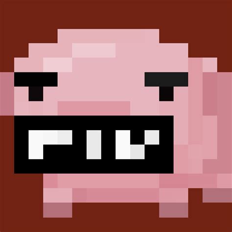 Minecraft Pig Face Pixel Art