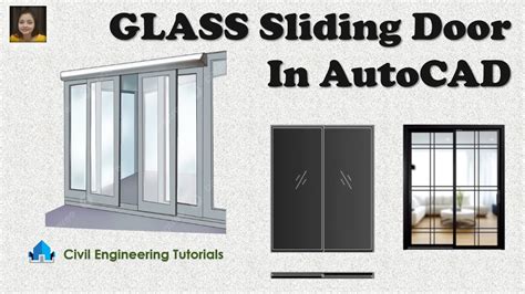 How To Draw Glass Sliding Door In Autocad Autocad Design Autocad