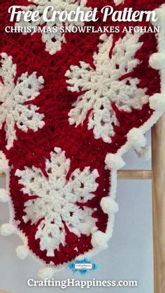 Christmas Snowflakes Afghan Free Crochet Pattern