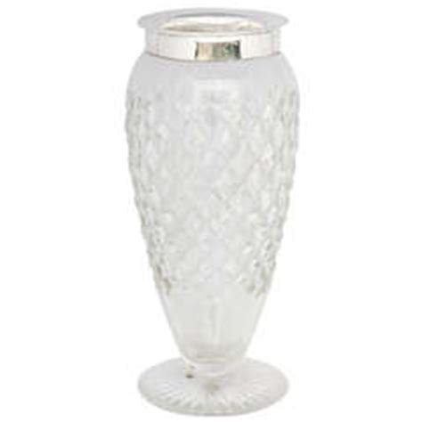 Sterling Silver Mounted Cut Crystal Vase At Stdibs Silver Crystal Vase