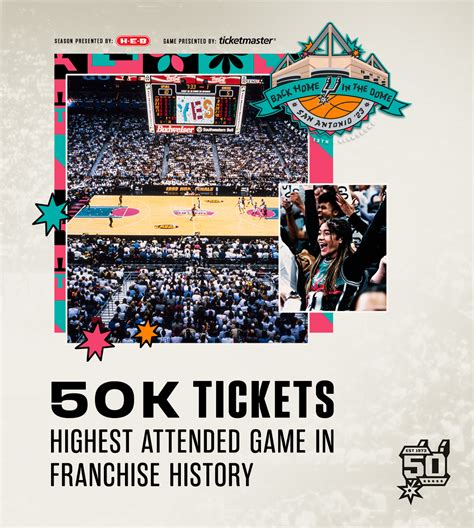 San Antonio Spurs on Twitter: "50K tickets for the 50th Anniversary ...