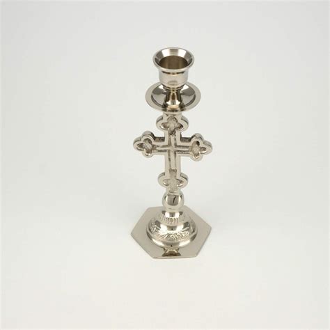 Small Taper Candle Holder With Drip Tray Blessedmart