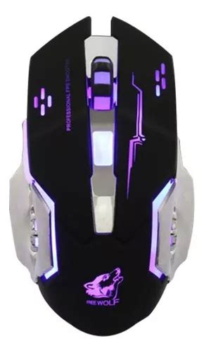 Mouse Para Jogo Free Wolf X8 2400 Dpi Recarregável Sem Fio Frete grátis