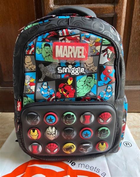 Smiggle Marvel Backpack, Babies & Kids, Bathing & Changing, Diapers ...