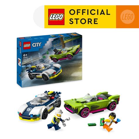 LEGO City 60415 Police Car and Muscle Car Chase Building Set Toys (213 Pieces) | Shopee Philippines