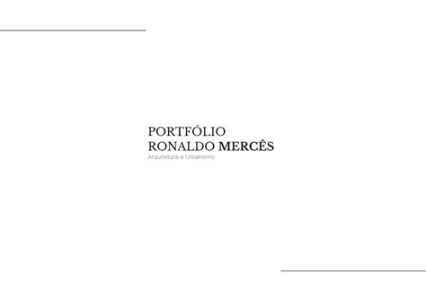 Portfólio de Ronaldo Mercês Estudante de Arquitetura e Urbanismo by