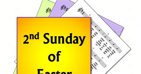 LiturgyTools.net: Hymns for the 2nd Sunday of Easter, Year B (8 April ...