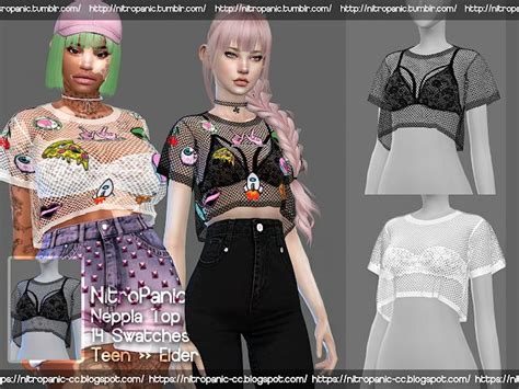 Stylish Mesh Tops for Sims 4