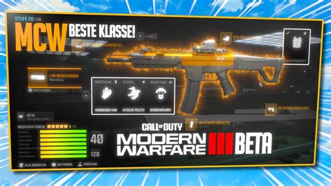 Die Beste “mcw“ Klasse Für Den Perfekten Start Mw3 Beta Beste