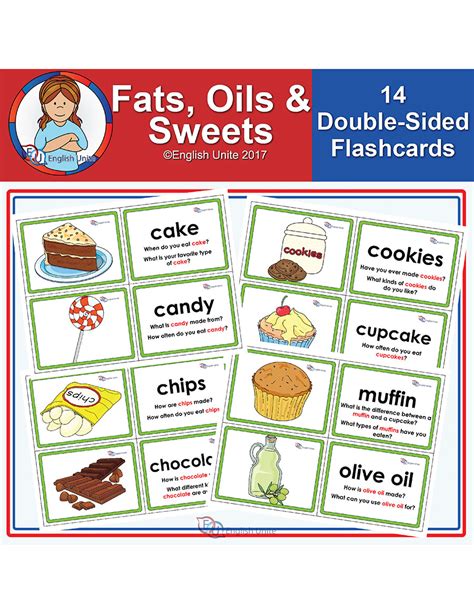 English Unite - Flashcards - Fats, Oils, and Sweets