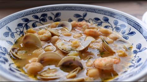 Garbanzos Con Almejas Y Gambas Receta F Cil R Pida Y Saludable Con