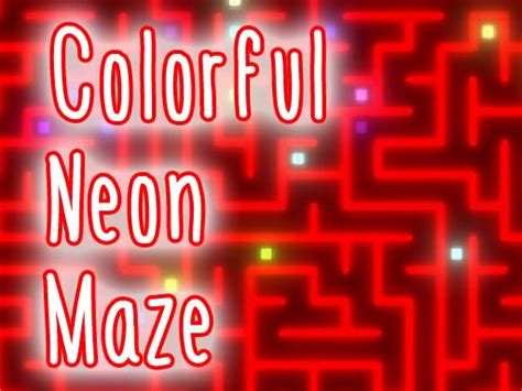 Colorful Neon Maze Unblocked 🎮 - Play Now!