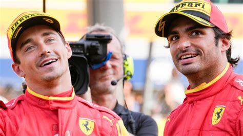 Italian Gp Carlos Sainz Charles Leclerc Eye Ferrari Team Effort To