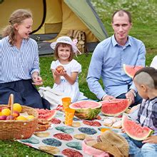 HAUSPROFI Picnic Blanket 200 X 200 Cm Large Waterproof Picnic Mat