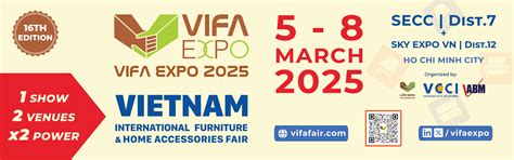 Vifa Expo 2025 16th Vietnams Biggest Furniture Fair Will Reach 3000