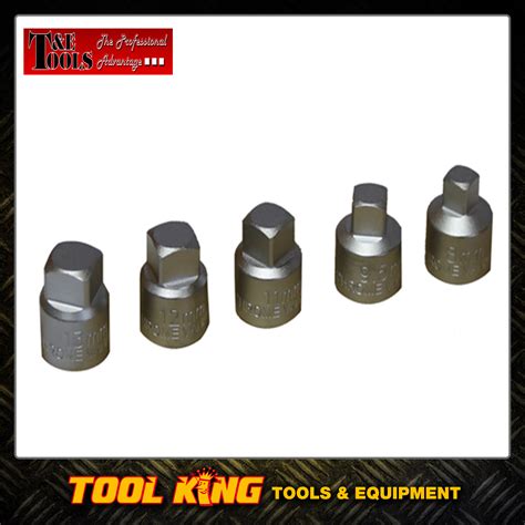 Square Sump Plug Oil Drain Socket Set T E Tools Robson S Tool King Store