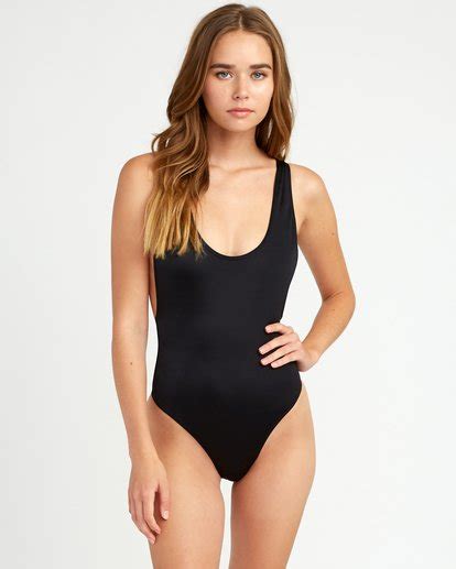 Solid Scoop Cheeky One Piece Swimsuit For Women Rvca