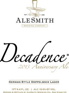 Alesmith Decadence - Bottle / Can - Beer Syndicate