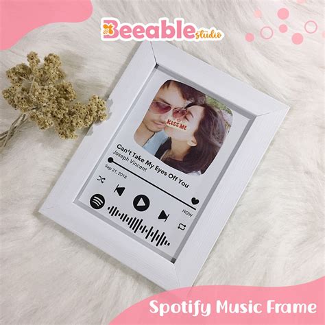 Jual Spotify Music Frame Bingkai Foto Cetak Foto R Kado Birthday