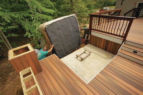 Pros Of Building A Hot Tub Deck Backyard Design Ideas