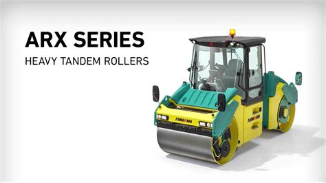 Arx Heavy Tandem Rollers Ammann Group En Youtube