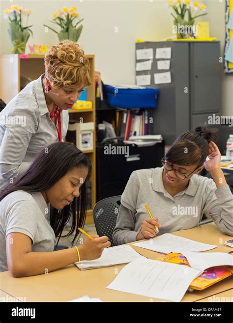 Ninth Grade Algebra Class Stock Photo - Alamy