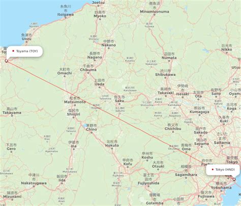 Flights From Tokyo To Toyama HND To TOY Flight Routes