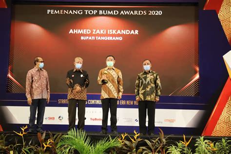 Pemkab Tangerang Raih Penghargaan TOP BUMD Awards 2020 Wartatangerang