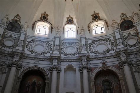 Noto â Particolare Della Chiesa Di Santa Chiara Editorial Photography