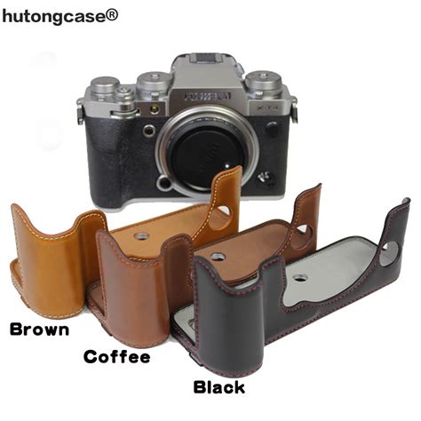 Retro Pu Leather Camera Bag Half Body Case For Fujifilm Xs Xe Xe