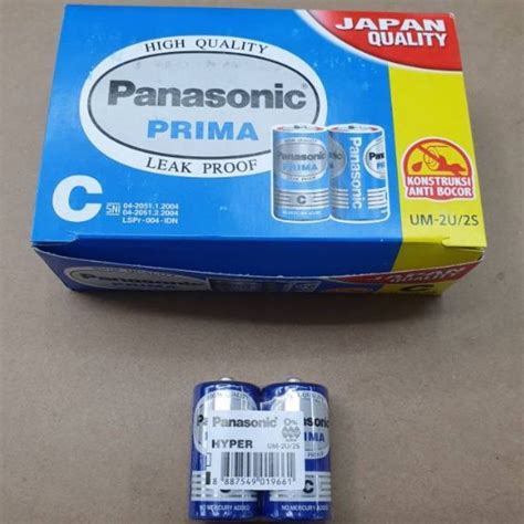 Jual Baterai Panasonic 1 Pack Isi 2 Pcs Baterai Tanggung Prima