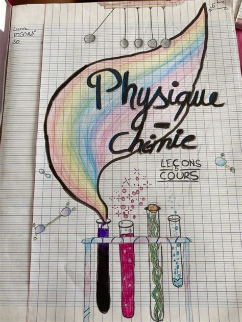 Id E Page De Garde Pour Physique Chimie Physique Chimie Dessin Physique