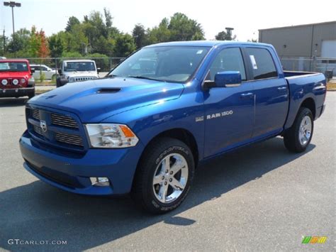 2011 Deep Water Blue Pearl Dodge Ram 1500 Sport Crew Cab 4x4 53364737 Photo 9