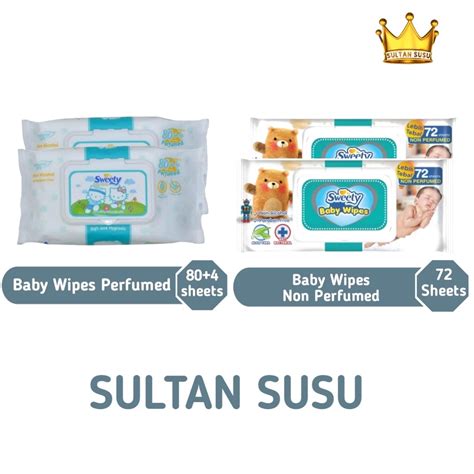 Jual Sweety Baby Wipes 72s Perfumed Atau 72s Non Perfumed Sheets Tisu