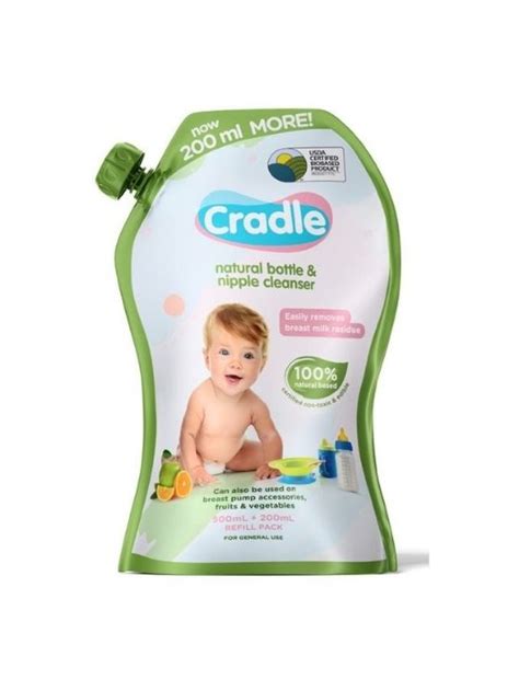 cradle baby bottle nipple cleanser refill ml edamama