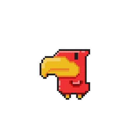 Minecraft Pixel Art Eagle