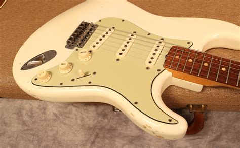 1963 Fender Stratocaster Olympic White Andy Baxter Bass And Guitars