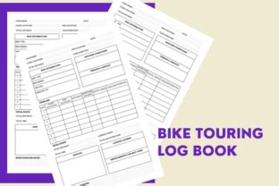 Bike Touring Log Book Kdp Interior Graphic By Bks Studio Creative