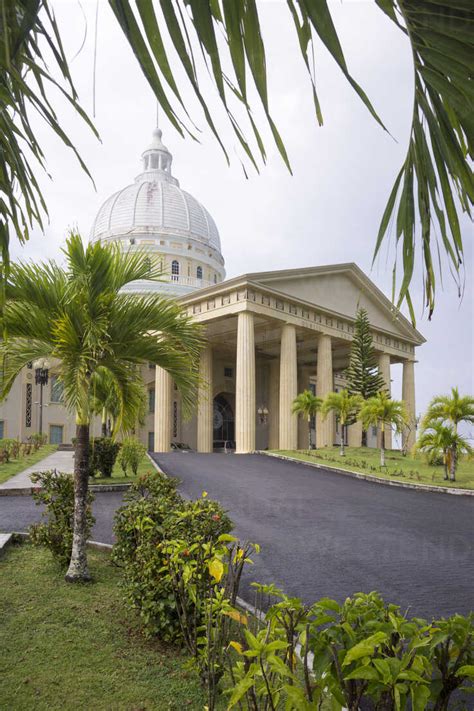 Micronesia Palau Melekeok Capitol Complex Stock Photo