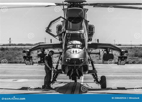 Spanish Army Helicopter Eurocopter Ec Tiger Editorial Stock Image