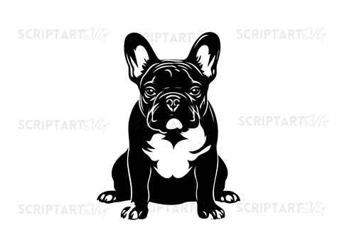 French Bulldog SVG File Silhouette French Bulldog Profile Vector Images Clipart Dog SVG Image