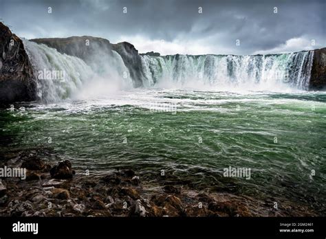 Godafoss Waterfall In Northern Iceland Stock Photo Alamy