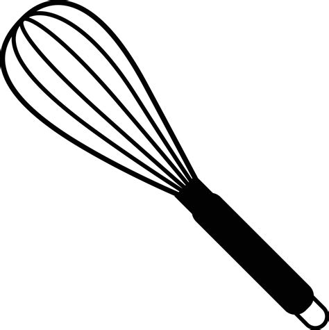 Balloon Whisk For Mixing And Whisking Icon On White Background Flat