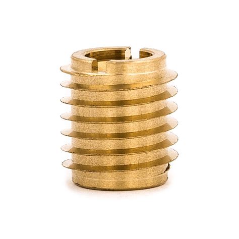 E Z Lok Threaded Insert For Hard Wood Brass 14 In 20 Tpi Internal