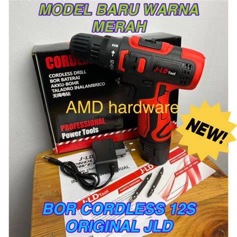 Jual Jld S Mesin Bor Cordless Drill Besi Baterai V Set Batere