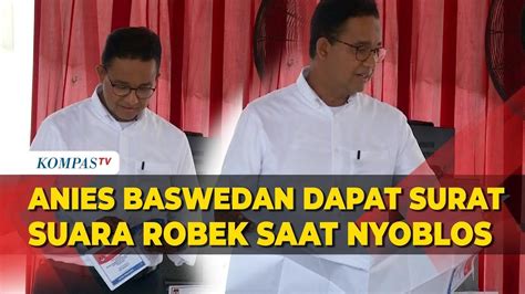 Anies Sempat Kembalikan Surat Suara Saat Nyoblos Pemilu 2024 YouTube