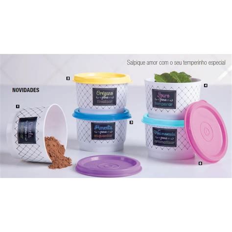 Tupper Potinho para Temperos 140ml Bistrô TUPPERWARE Shopee Brasil