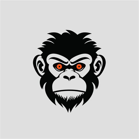 Monkey head logo vector - Gorilla Brand Symbol 24124811 Vector Art at Vecteezy